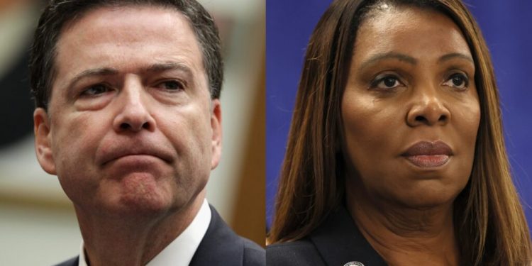 Rrёzohet nga gjykata Presidenti Trump: Ish-drejtori i F.B.I-së James Comey dhe Prokurorja e New York-ut, Letitia James lirohen nga akuzat