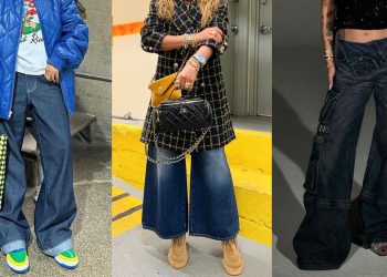 Xhinse të gjera, stili i relaksuar që sundon modën – edhe gjatë festave