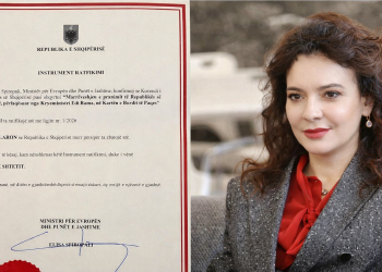 Një shkronjë  që “rrëzon” seriozitetin shtetёror