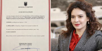 Një shkronjë  që “rrëzon” seriozitetin shtetёror