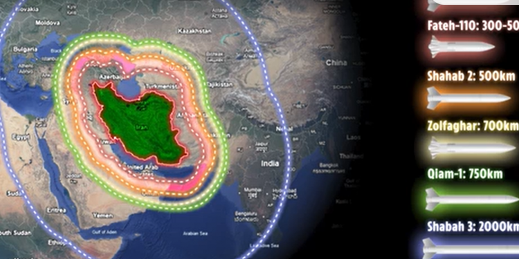 Perandoria e raketave: Një hartë rrëqethëse tregon se raketat e Iranit mund arrijnë Evropën – Rrezja kap edhe Shqipërinë