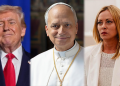 Giorgia Meloni kundёr Trumpit dhe nё krah tё Papa Leos