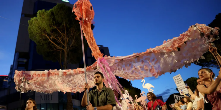 BBC: “Revolucioni i Flamingove” merr hov, mijëra kërkojnë dorëheqjen e kryeministrit shqiptar