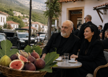 “Luftë” në Vuno të Himarës: Arjan Konomi me fiq, Edi & Linda Rama me bodiguard