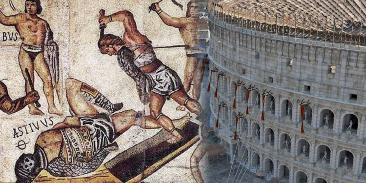 100 ditë spektakël për hapjen e Koloseut: gladiatorë, 9 mijë kafshë dhe beteja detare në Romën e lashtë
